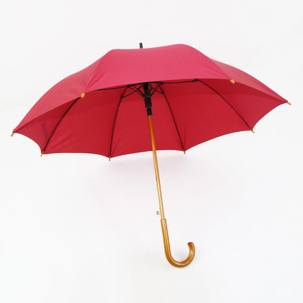 Cheap Custom Windproof Wood Straight Umbrella Full Body Umbrella For