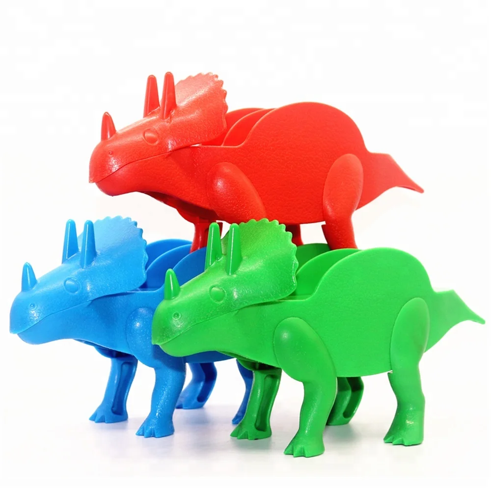 

CHRT Food Grade ABS Material Plastic Dinosaurs Taco Stand DIY Red Tricera Taco Holder, Green;red;blue. and etc