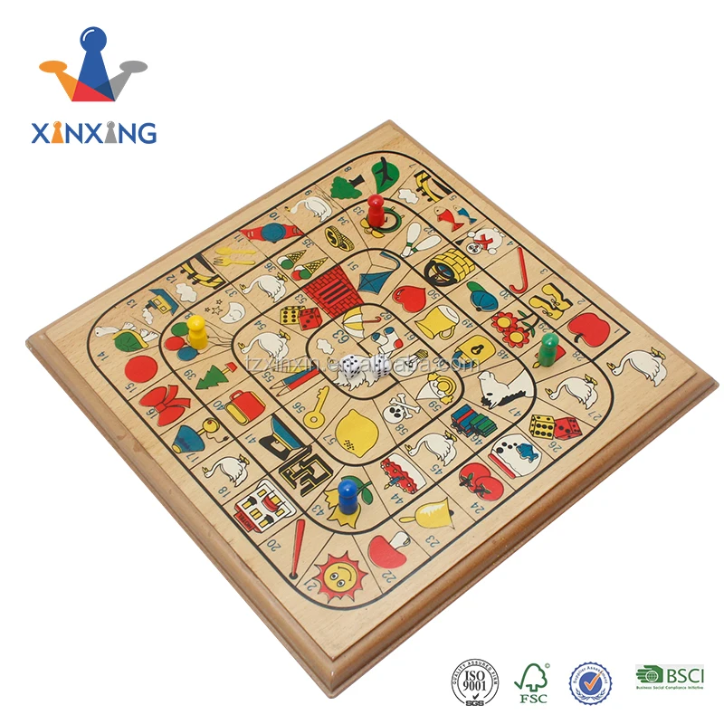 Colorful Wooden Goose Board Game For School Games Or Educational Toys Buy Wooden Goose Board