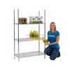 The two layer of wall hanging wire rack shelf