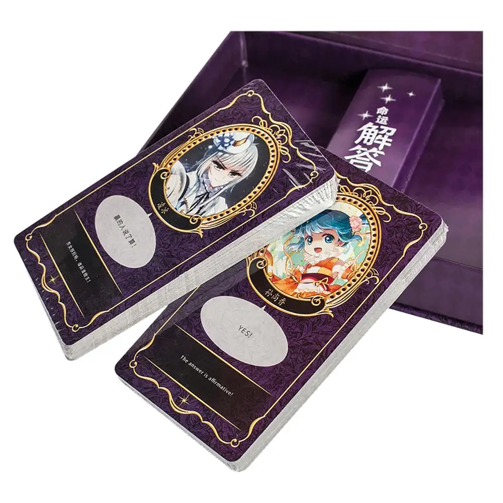 

china supplier luxury colorful custom deck printing tarot cards