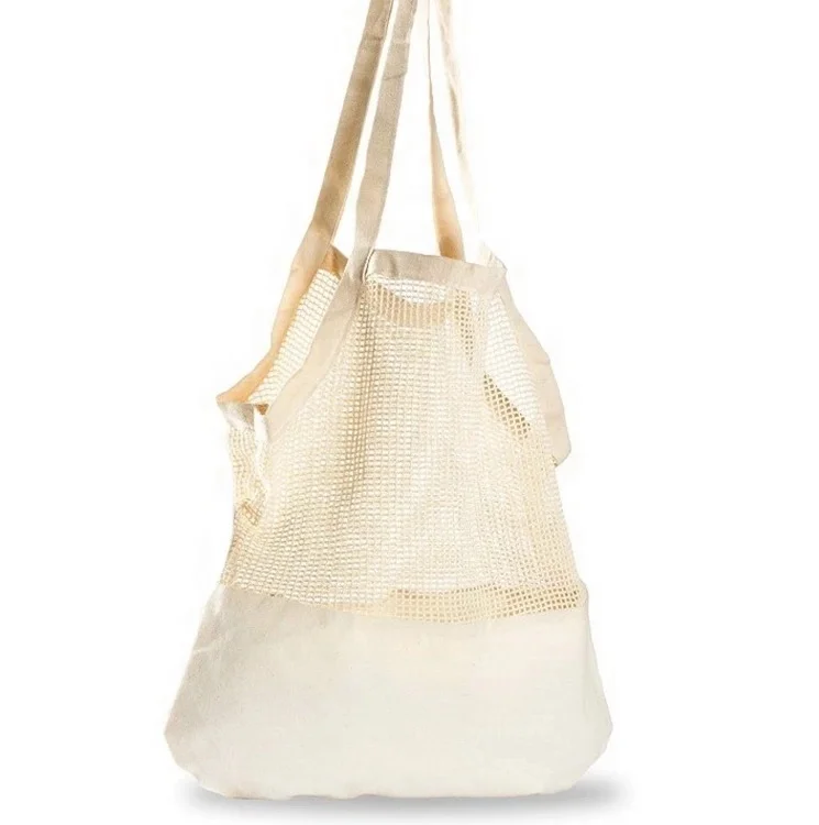 

Sopurrrdy Organic 100% Natural Reusable Fruit Cotton Mesh Grocery Tote Shopping Cotton Net Bag