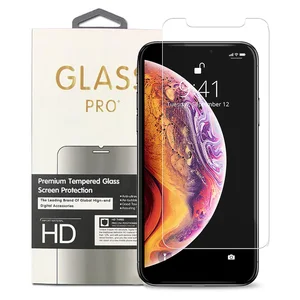 Screen Protector Tempered Glass 9H 0.33mm Film For iPhone Xs Max X Xr 8 7 6 Plus Samsung Xiaomi Huawei P20