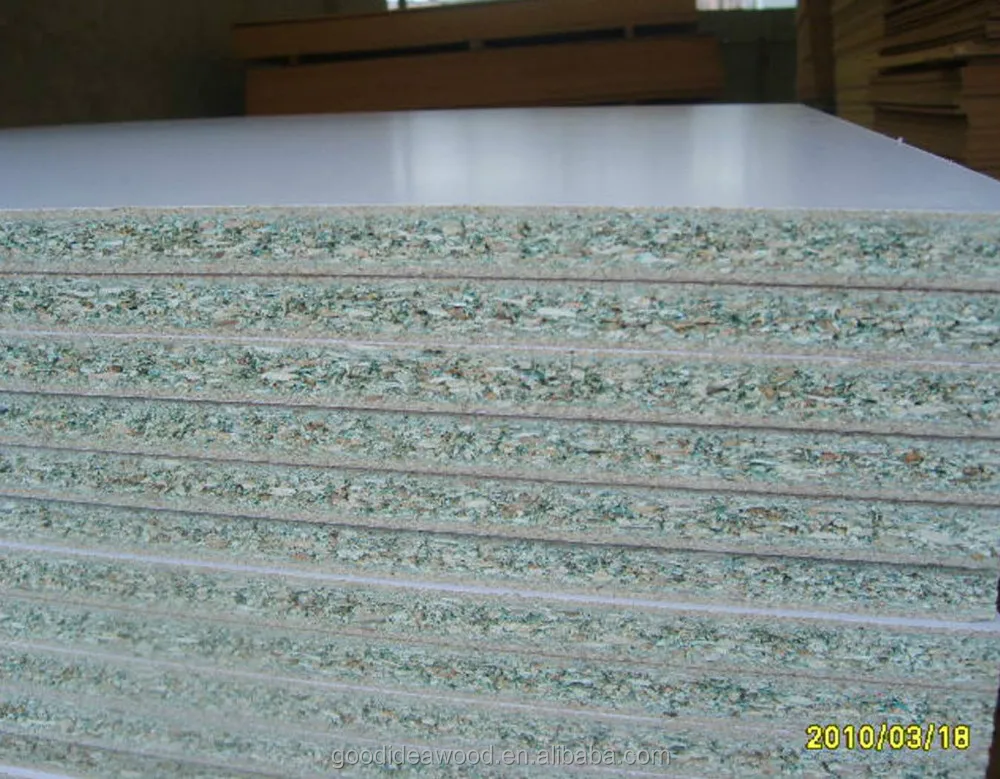 
hot sale 1220x2440mm Green core warm white Particle Board 