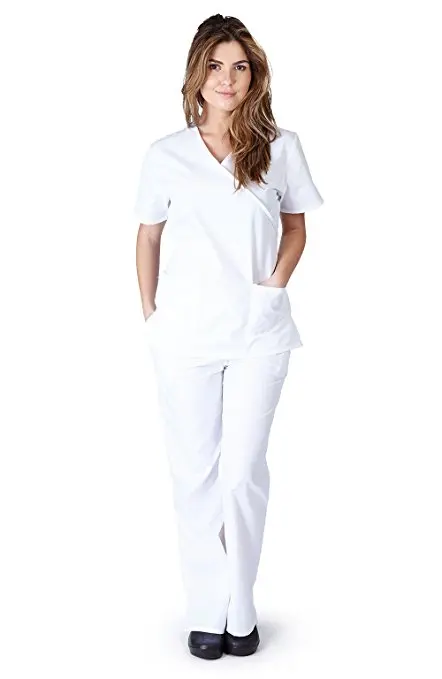 
Hot Sale Doctor uniforms medical nursing scrubs uniform clinic scrub sets short sleeve tops+pants uniform 