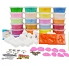 24 Colors Modeling Super Light Snow Clay Children's DIY Craft Snow Mud 3D Creative Fashion Pearl Clay Mud