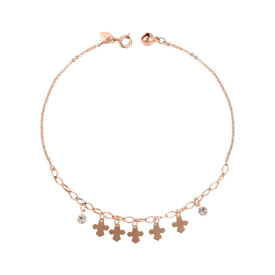 

74955 Xuping Environmental copper Rose gold color fashion and elegant gold anklet jewelry