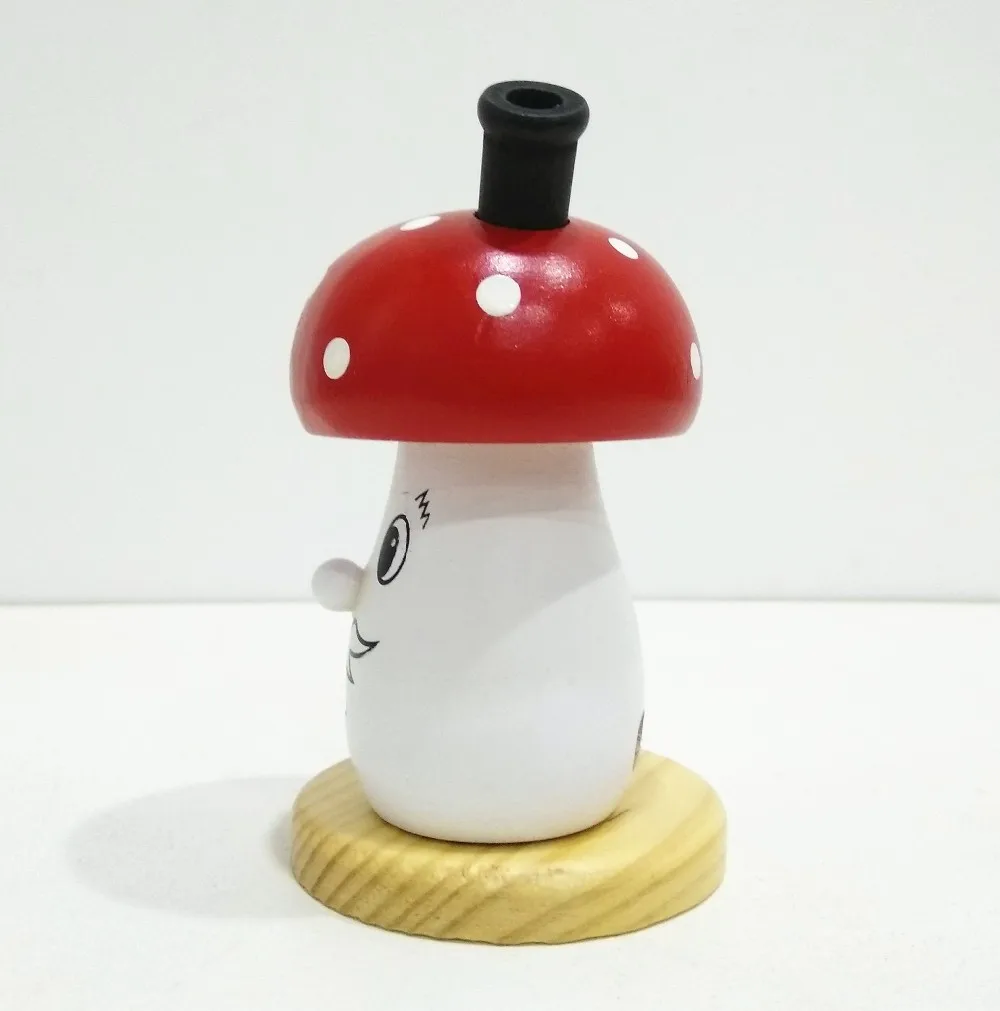 Traditional German Christmas Incense Smoker House Mushroom Handcrafted