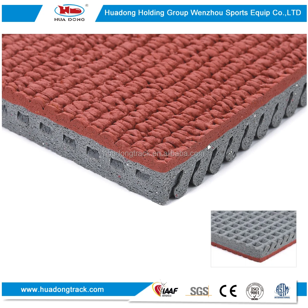 
Recycled synthetic athletic surface outdoor rubber sports flooring 