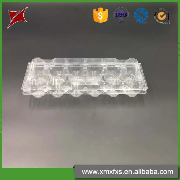 
Wholesale 12 Cells Clear Eggs Food Storage Container Custom Plastic Egg Tray 