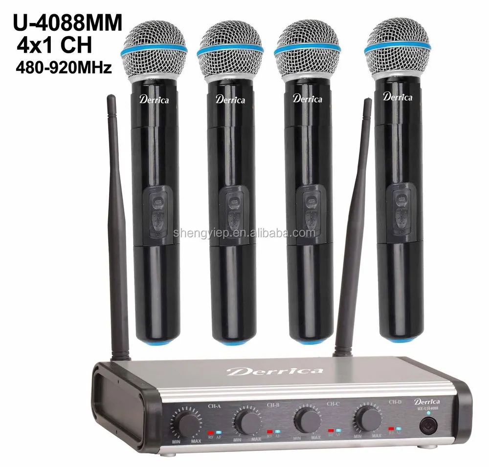 4 Channels Uhf Wireless Microphone U4088 Buy Uhf Wireless Microphone
