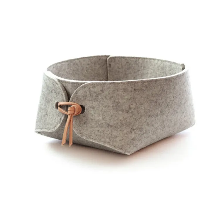 

Best Sell Factory Custom Made Handmade Felt Storage Tray, Grey or custom