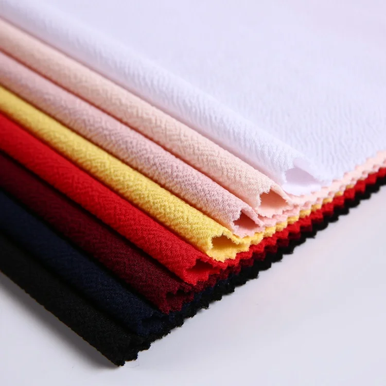 

Custom color fabric textile raw material stretch liverpool bullet jersey knit polyester spandex fabric for clothing