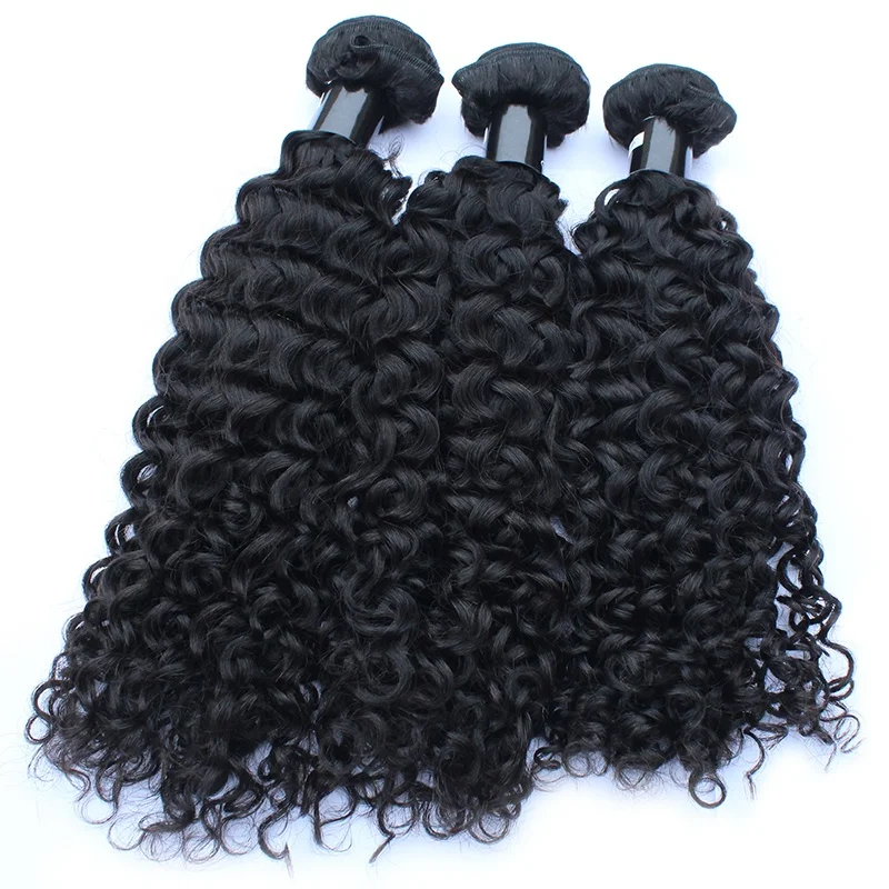 

Grade 8A Brazilian Curly Human Hair Virgin Cuticle Aligned Natural Hair Bundles, Natural black