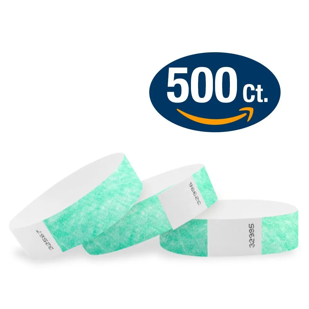Lime Dolphins TYVEK Wristbands 500 in a pack 