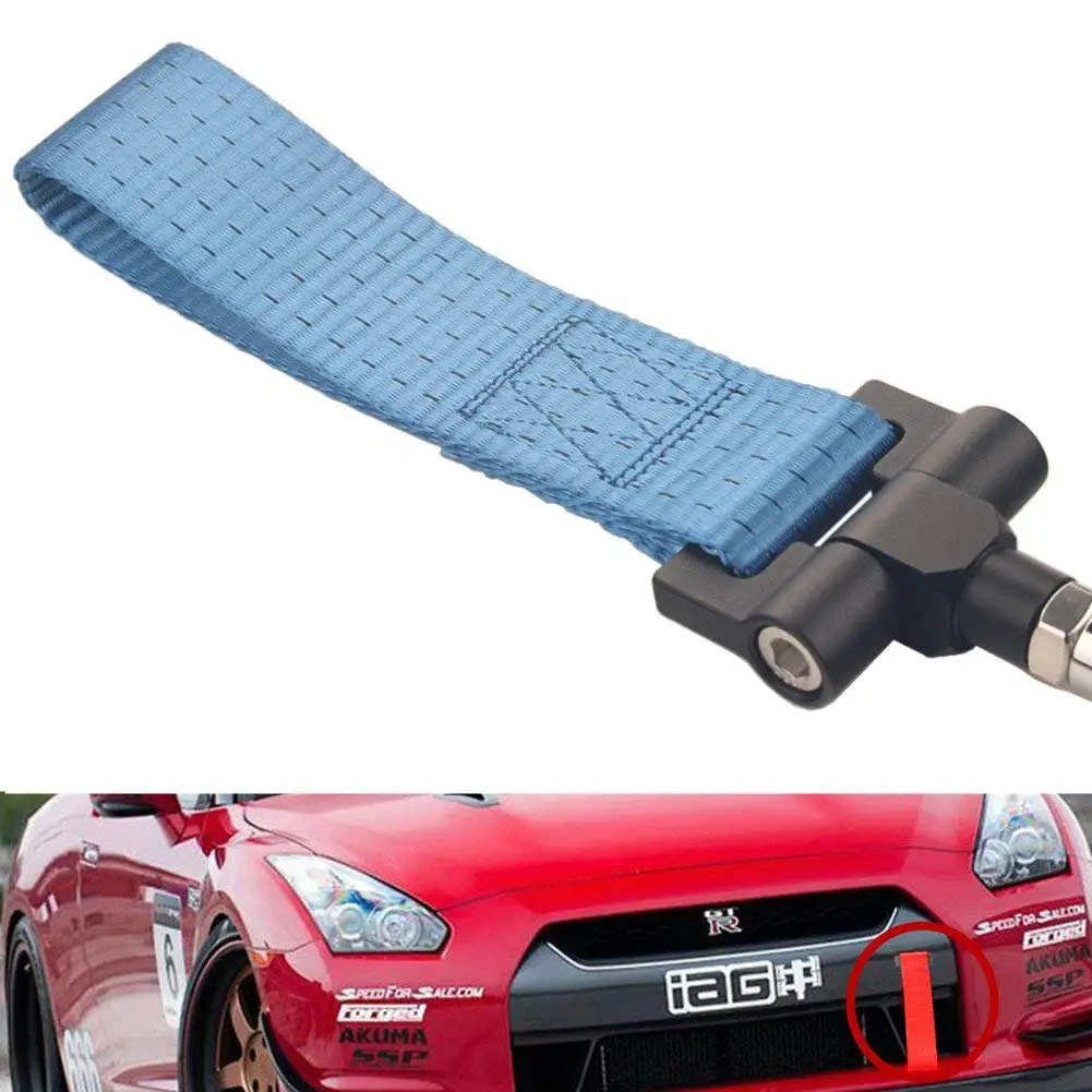 Blue DEWHEL Screw On Aluminum Front Rear Bumper Racing Style Folding Tow Hook for F22 F30 F32 F10 F25 F26 F15 2 3 4 5 Series i3 X3 X4 Z4 and Mini Cooper F55 F56 R60 R61