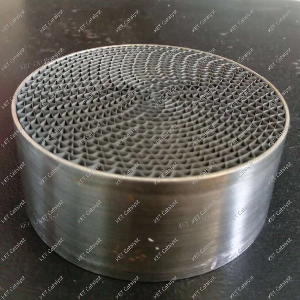 Ket Car Exhaust Metallic Substrate Catalytic Converter Three Way