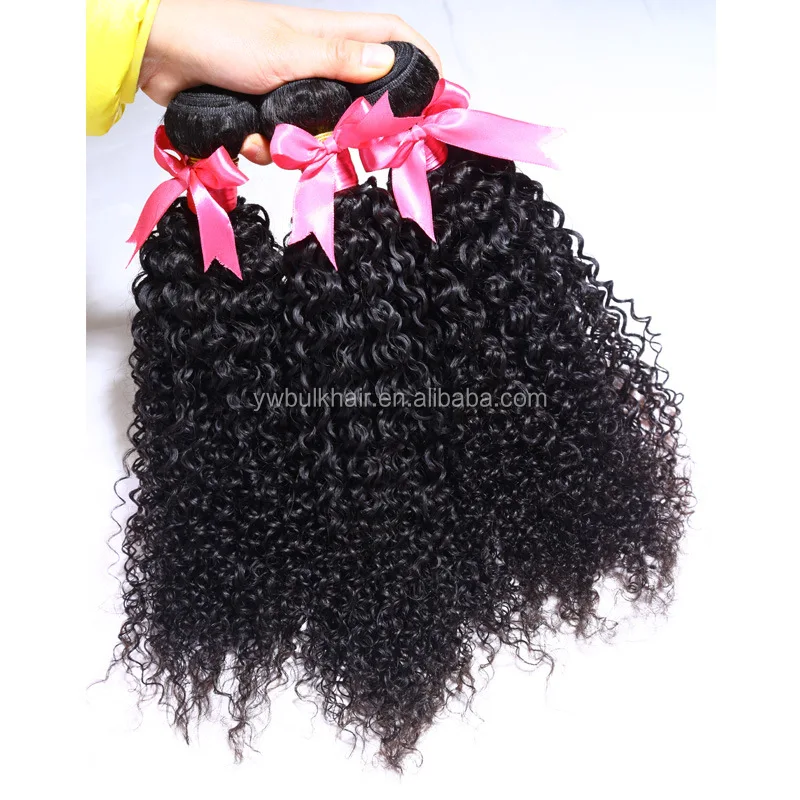 

YL KBL WholeSale 8A Virgin Brazilian Hair Bundles Kinky Curly hair Natural Color 100 Human Hair