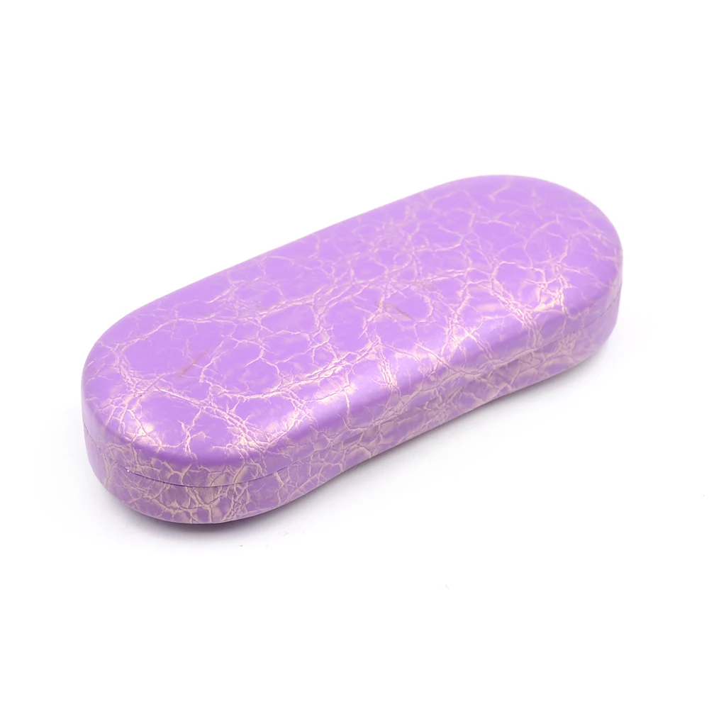 

Pure Purple Rough Surface Metal Optical Sunglasses Case For Woman
