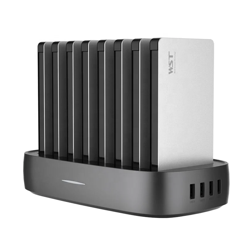 

8 in 1 Built-in Type-C , Micro USB cable multi device charging station mobile power bank dock