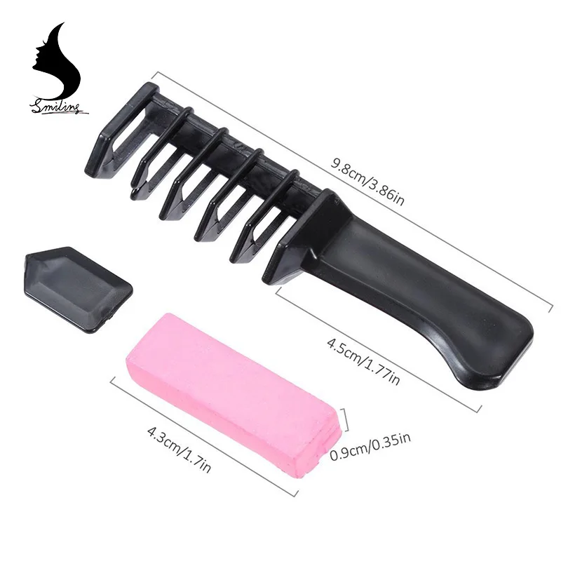 
New Product Temporary Hair Dye Chalk Set Magic Comb Easy Use Disposable Mini Hair Chalk Set Multicolor Chalk Powder 