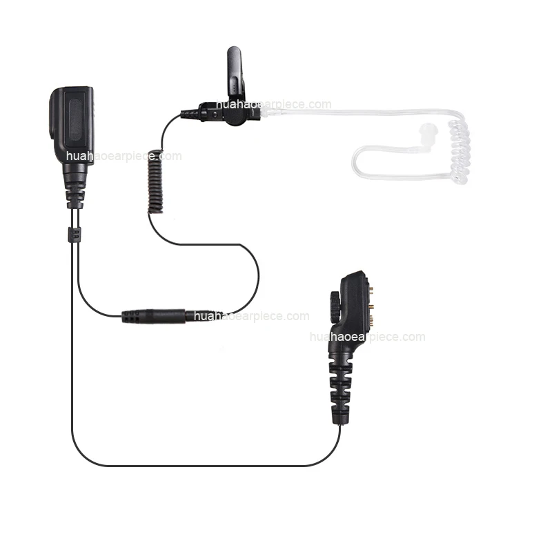 

transparent acoustic tube Earpiece for Hytera two way radio PT580 PD700 PD780 PD780G PD705 PD705G PD785 EAN23