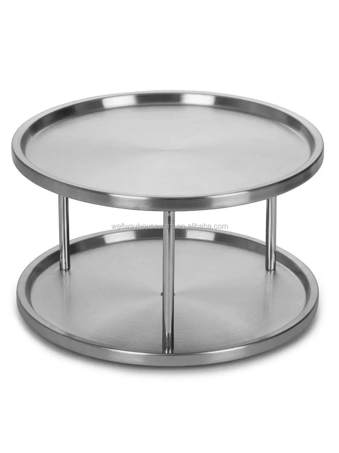 Stainless Steel 2 Tier Lazy Susan Turntable For A Spice Organizer