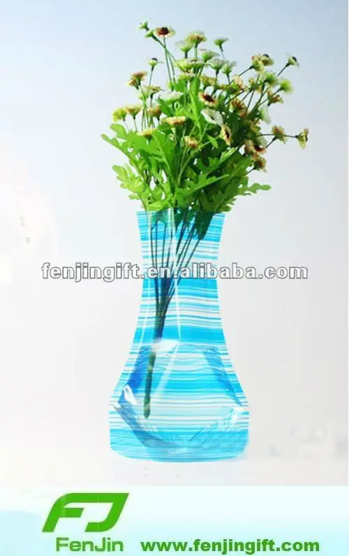 Customized Clear Folding Cheap Plastic Flower Vase Buy Folding