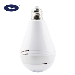 Wifi Fisheye IP Camera Surveillance Bulb Movement Sensor