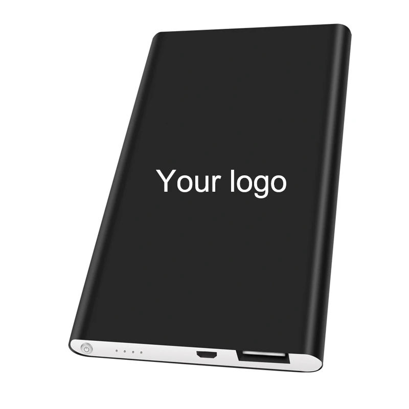 power bank factory OEM custom logo and print slim powerbank