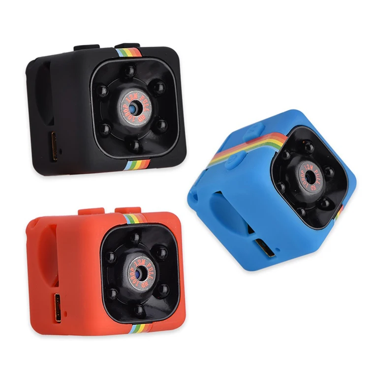 SQ11 Mini DV HD 1080P 2MP Sport Recorder Camera with Holder, Support Monitor Detection & IR Night Vision & TF Card