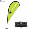 Outdoor advertising exhibition promotional usage beach flag double sided teardrop flag