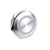 HS901 Shortest 22mm Waterproof Stainless Steel Angel Eye Momentary 12 Volt Led Push Button Switch