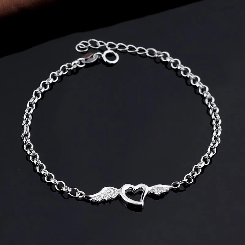 2018 Fancy Pure Silver Chain Bracelet For Girls Buy Pure Silver