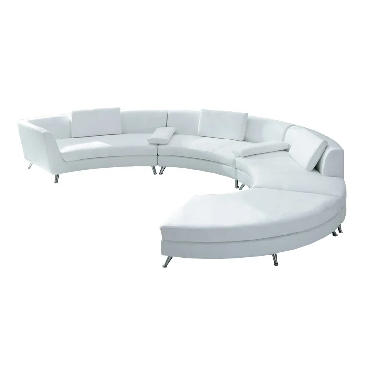 Cl23 Night Club Sofa Leather Half Round Sofa