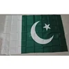 Cheap stock 100%polyester 3*5ft pakistani flag