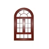 New design and high quality wood clad aluminium composite casement window with double tempered glasses