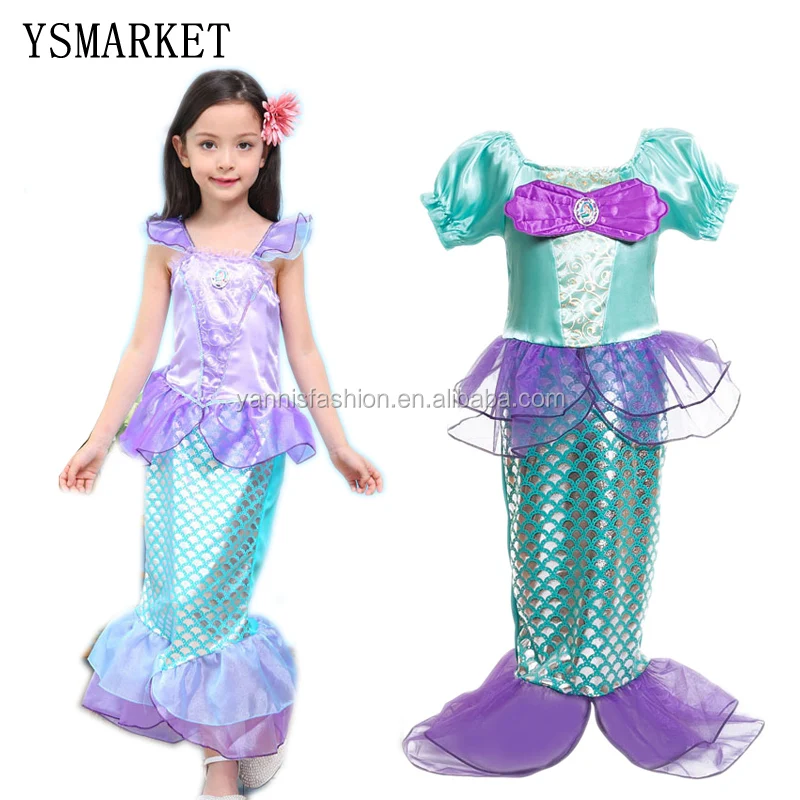 Venta al por mayor disfraz de sirenita niña-Compre online ...