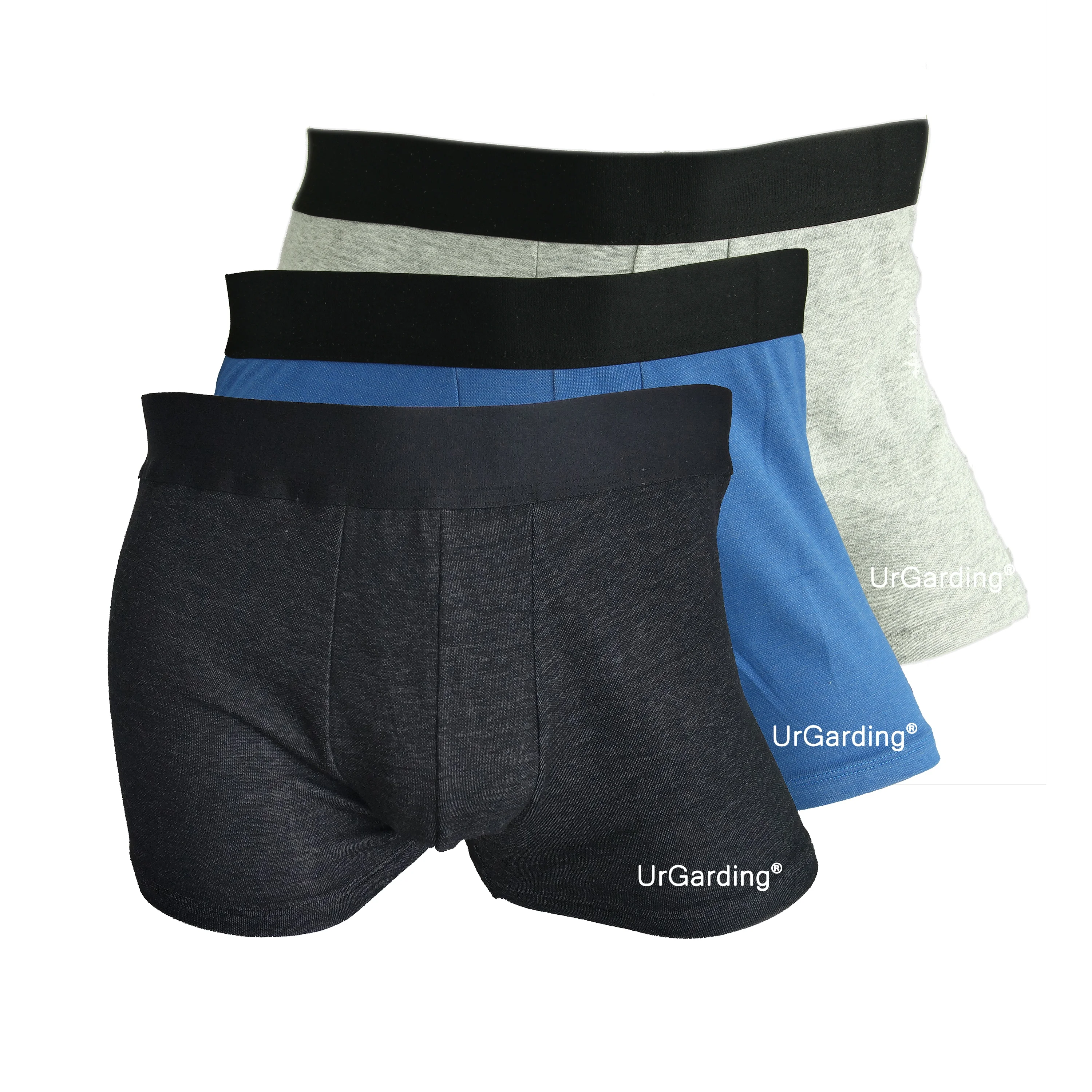 

UrGarding anti radiation protection emf shielding mens boxers brief underwear made with cotton and silver fiber