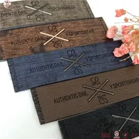 

Multifunctional new design jeans pu leather label for wholesales