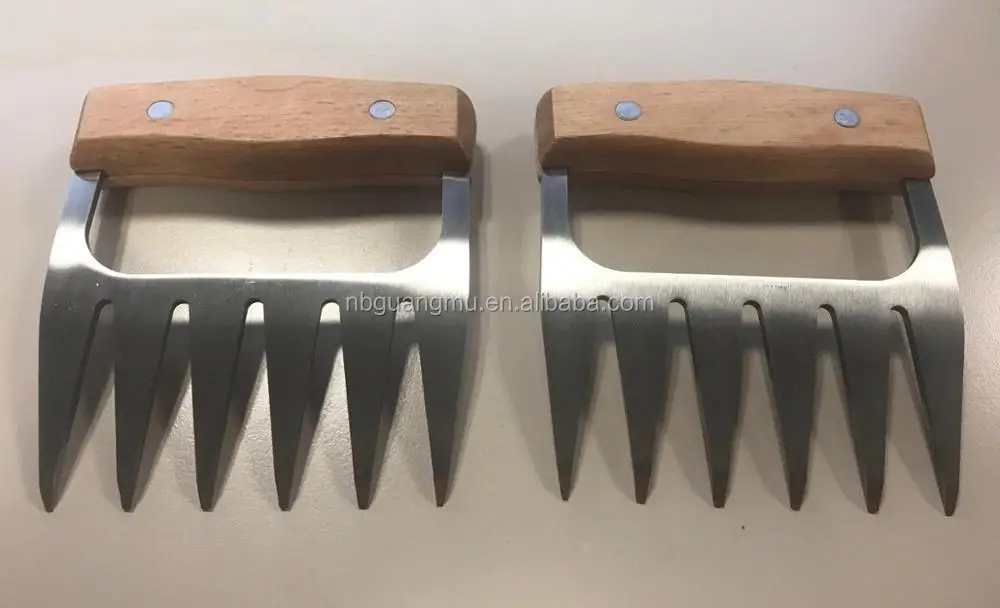 Stainless Steel Meat Claws Bbq Meat Handler Forks For Shredding