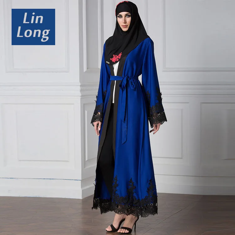 

The Popular Dubai Open Islamic Abaya In Istanbul Homewear Style, Red;blue