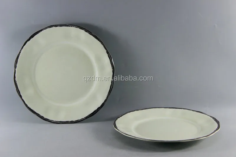 35cm Round Melamine Serving Plate Food Safe