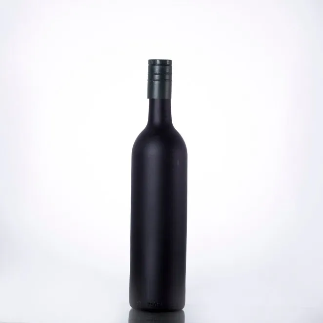 2018 Hot Sale Factory Prices 500ml Black Glass Wine Bottles Wholesale