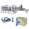 Wrap around case packer PET bottle carton packing machine