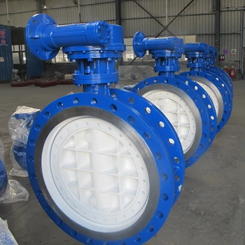 Dn800 Pn25 Flanged Butterfly Valve With Triple Eccentricity Manual ...