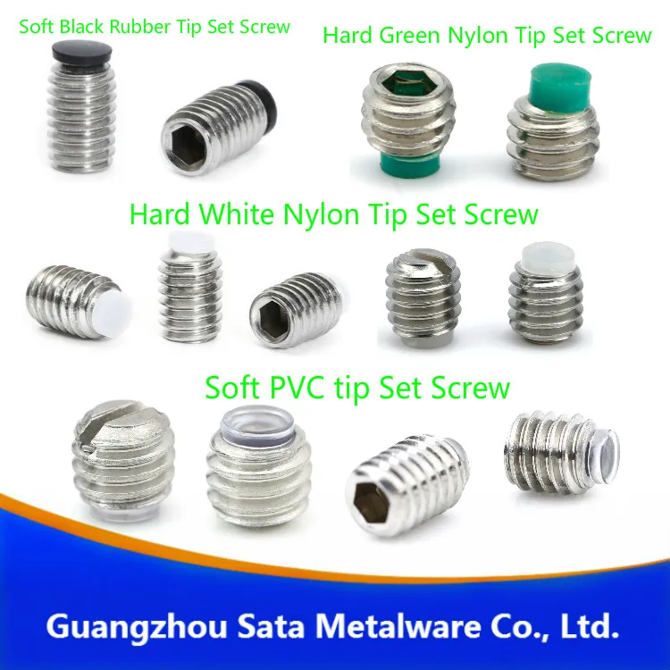 Plastic Nylon Tip Hex Socket Grub Set Screws Buy Plastic Tip Set