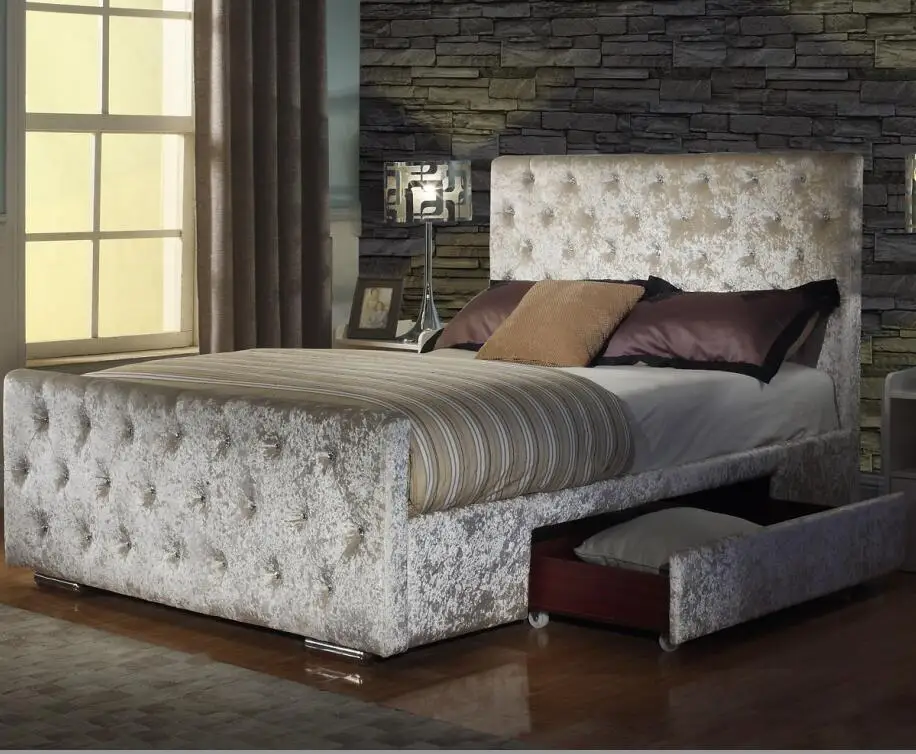 Good quality and cheapest price fabric bed in 2019 bedroom furniture