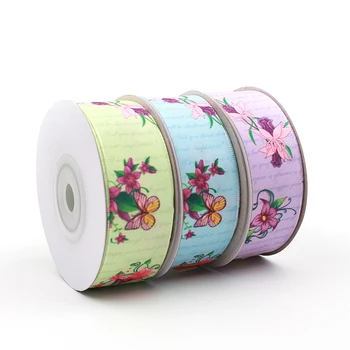 satin printed ribbon