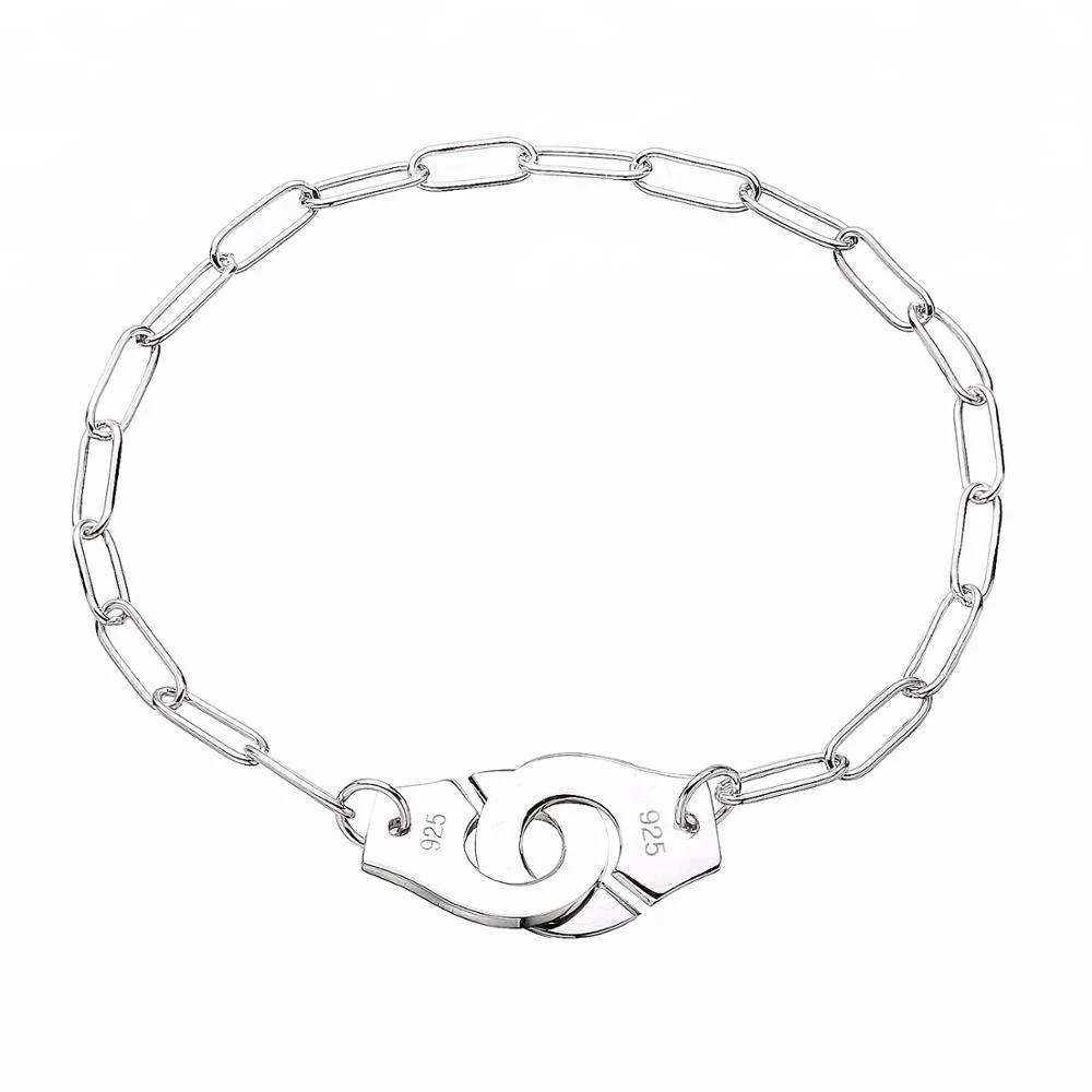 

925 italy silver cuff chain bracelets 925 sterling silver Bracelets